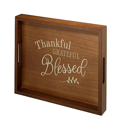 Lillian Rose Decorative Wooden Tray With Verse